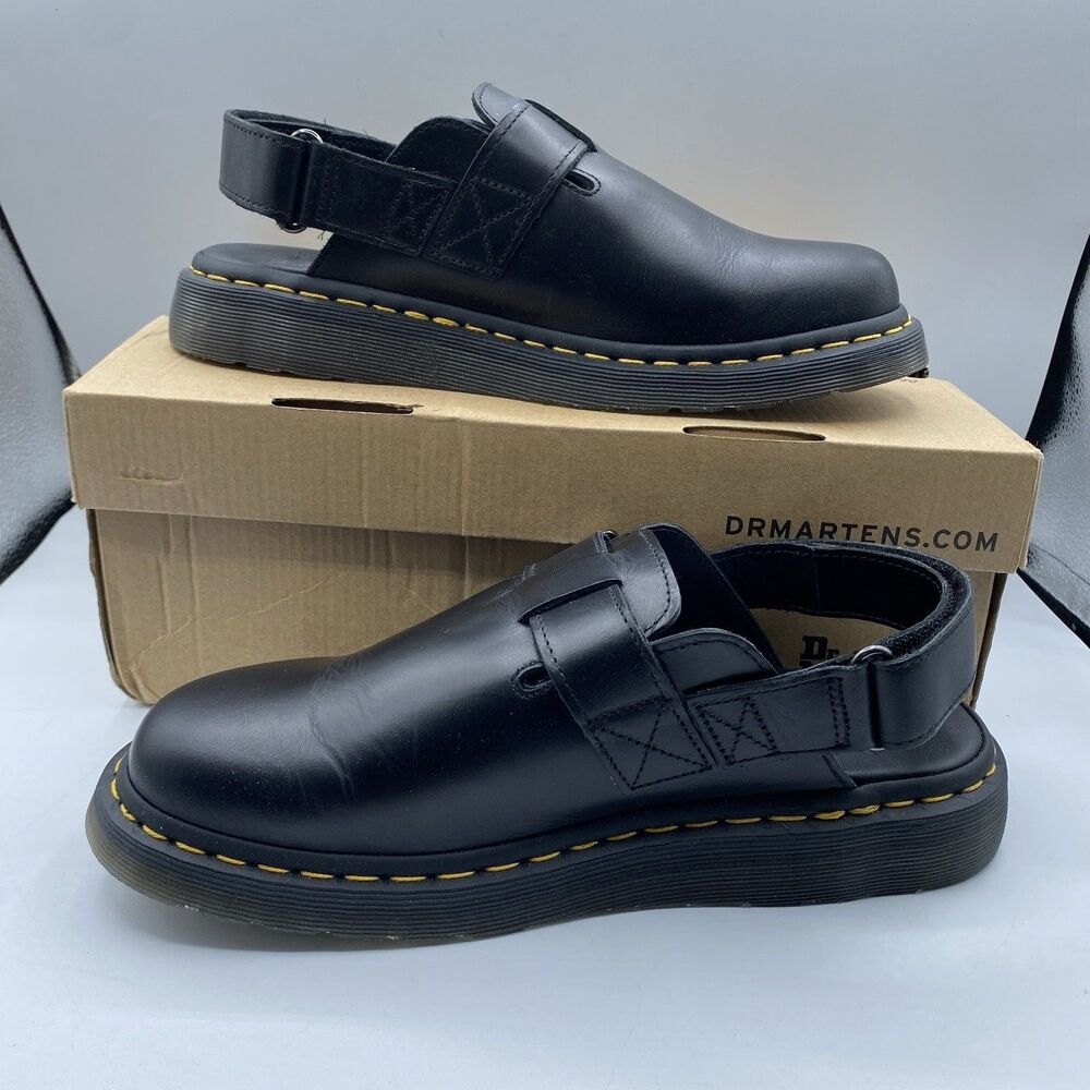 Dr Marten Jorge II Sandals Men 42 US 9 Black Slingback Buckle Casual NWB - Picture 8 of 11